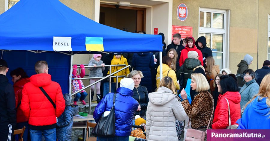 W Kutnie w bazie PESEL zarejestrowało się blisko pół tysiąca uchodźców z Ukrainy