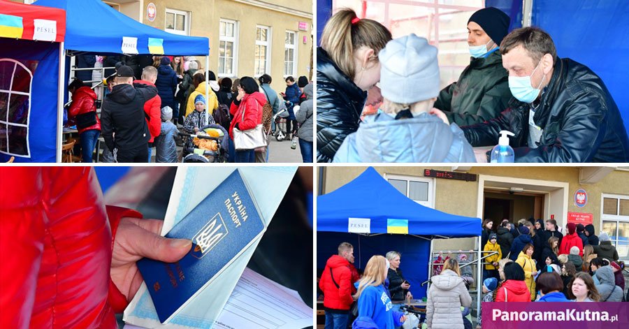 Uchodźcy z Ukrainy rejestrują się bazie PESEL. Ile wniosków przyjęto w Kutnie?