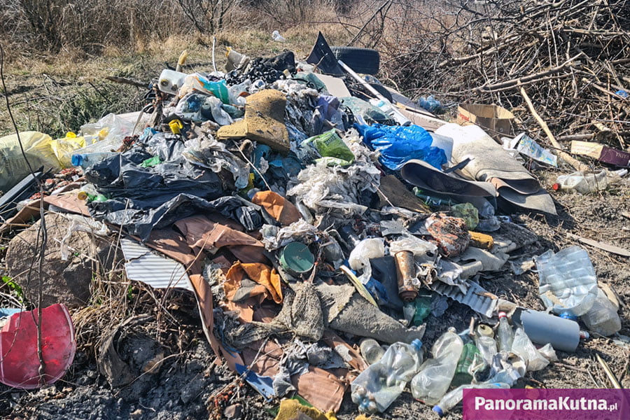 W Kutnie nie brakuje dzikich wysypisk. Tak wygląda teren przy Warszawskim Przedmieściu.