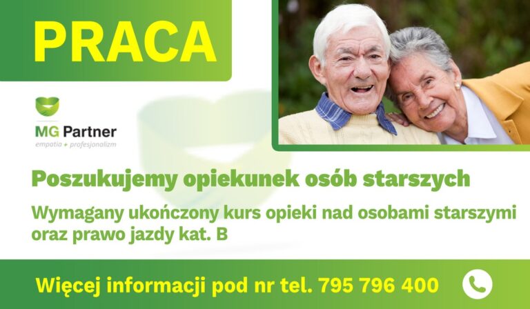 Praca: Opiekunka osób starszych