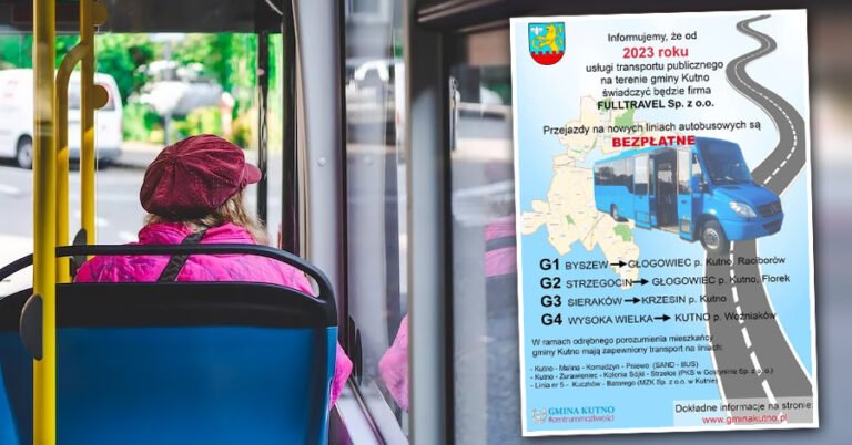 Nowe linie autobusowe i darmowe przejazdy w gminie Kutno. Sprawdź rozkłady jazdy