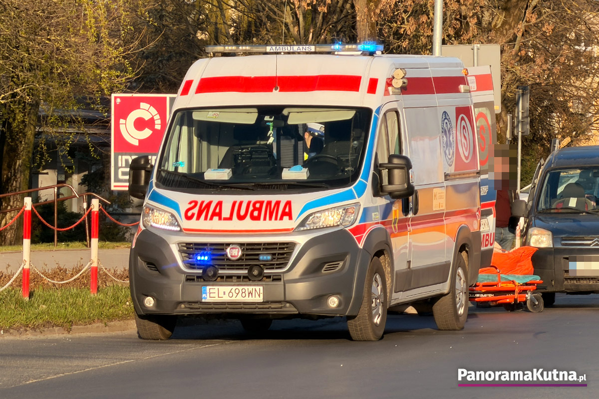 Kutno: Wypadek, potrącenie kobiety na ulicy Grunwaldzkiej