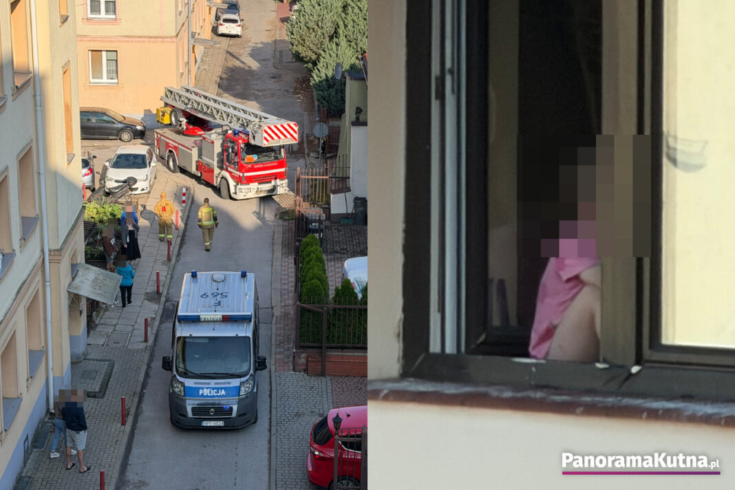 dziecko parapet kamienica kutno ukraina